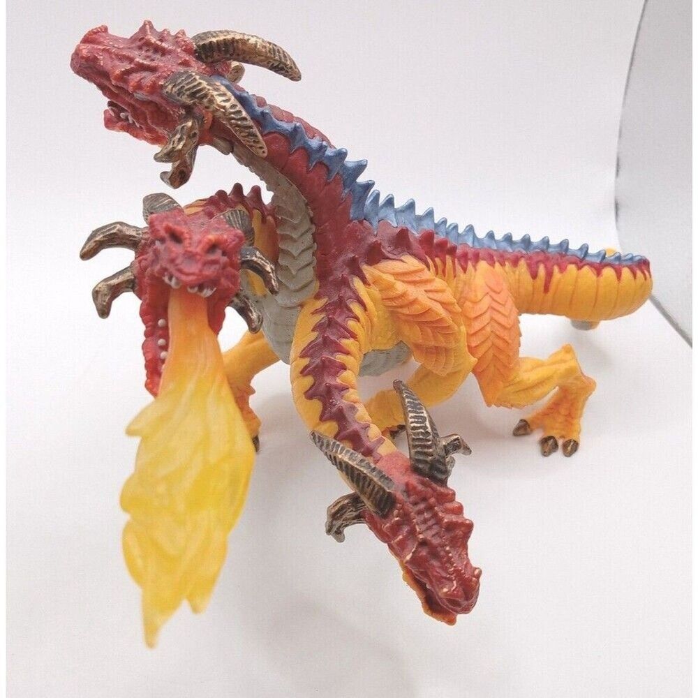 3 Headed Fire Dragon Fantasy Figure Safari Ltd Toys Animals